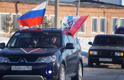 Автопробег в поддержку российской армии на Донбассе прошел в Куйбышеве