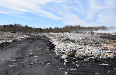 Глубинное горение мусора на полигоне ТБО в Куйбышеве стало причиной удушающего запаха
