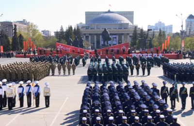 Военный парад и салют: Новосибирск готовится ко Дню Победы