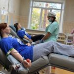 Молодогвардейцы Куйбышевского района сдали донорскую кровь