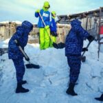 Куйбышевские росгвардейцы и Снежный десант вместе вершат добрые дела