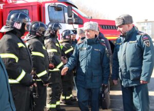 Смотр готовности техники к пожароопасному сезону и паводку прошел в Куйбышеве