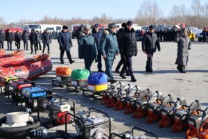 Андрей Травников принял участие в смотре сил и средств по предупреждению ЧС в Новосибирской области