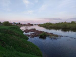 В реке Омь Новосибирской области вода пошла на спад