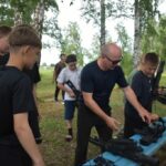 Юнармейцы Куйбышевского района отдыхают и работают в лагере «Незабудка»
