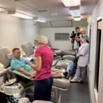 Спортсмены Новосибирской области сдали кровь в преддверии Дня физкультурника
