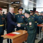 Андрей Травников поздравил курсантов НВИ войск национальной гвардии РФ с принятием присяги
