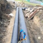 В селе Куйбышевского района ремонтируют участок теплотрассы