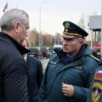 Глава МЧС России участвовал в открытии пожарно-спасательной части в Новосибирской области