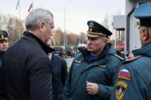 Глава МЧС России участвовал в открытии пожарно-спасательной части в Новосибирской области